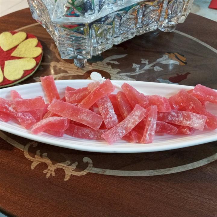 پاستیل شکری طبیعی (میوه شکری،سیب،به،کدو حلوایی)